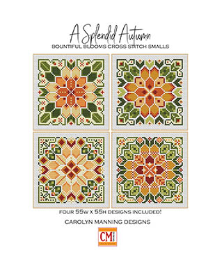 Splendid Autumn - Cross Stitch Pattern, zoomed in. Select this picture to zoom back out.