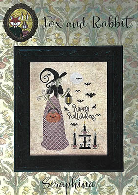 Seraphina - Halloween Cross Stitch Pattern, zoomed in. Select this picture to zoom back out.