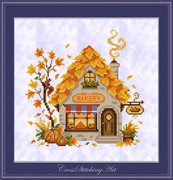 Crumb Corner - Cross Stitch Pattern, zoomed in. Select this picture to zoom back out.