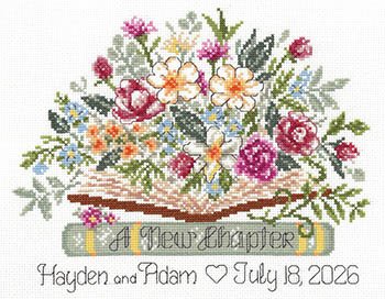 New Chapter - Cross Stitch Pattern, zoomed in. Select this picture to zoom back out.