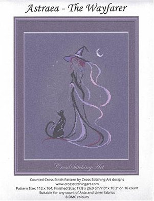 Astraea - The Wayfarer - Cross Stitch Pattern, zoomed in. Select this picture to zoom back out.