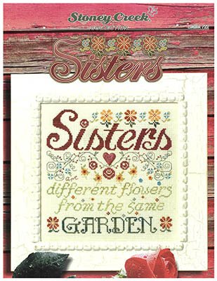 Sisters - Cross Stitch Pattern, zoomed in. Select this picture to zoom back out.