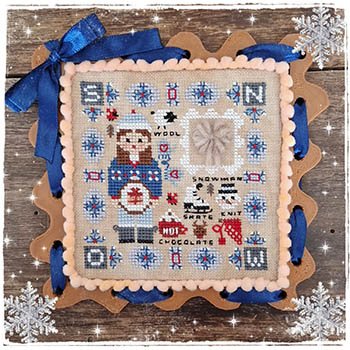 Seasonal Memories: Winter - Cross Stitch Pattern, zoomed in. Select this picture to zoom back out.