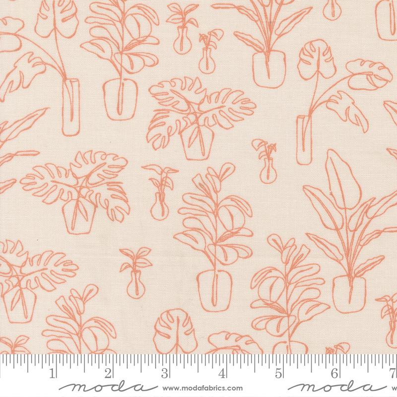 Potted Indoor Jungle Stone - Quilt Fabric