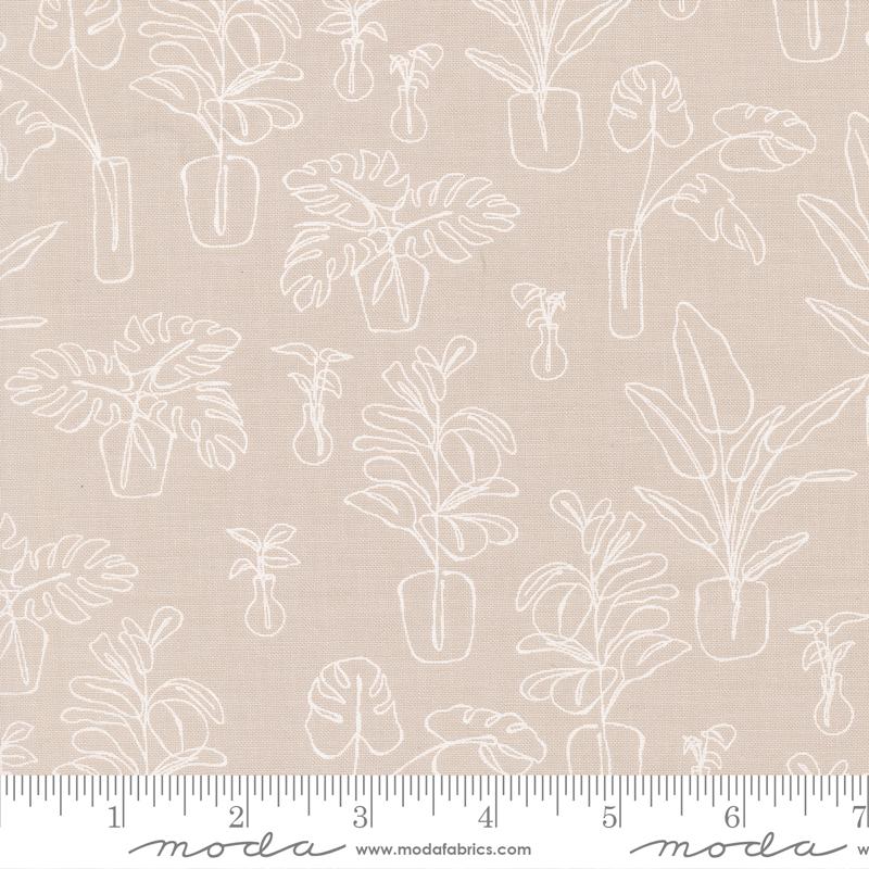 Potted Indoor Jungle Clay - Quilt Fabric