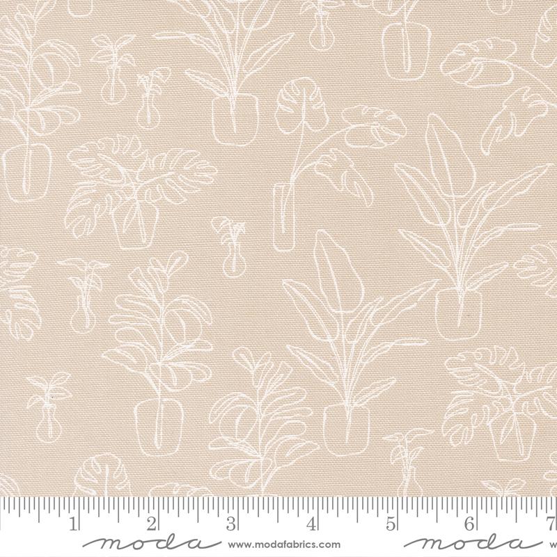 Potted Canvas Clay - Quilt Fabric