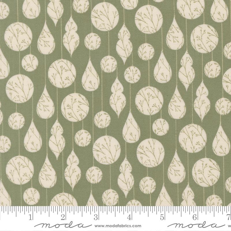 Gingerbread Lane Ornament Mistletoe - Quilt Fabric