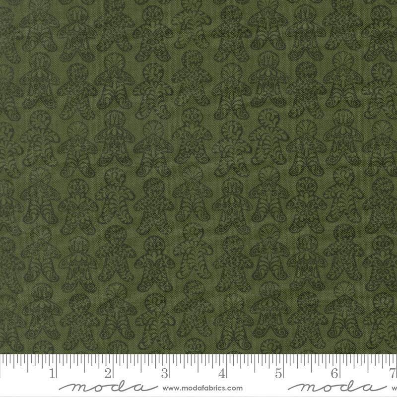 Gingerbread Lane Cookies Holly - Quilt Fabric