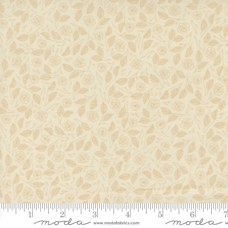 Petalush Flowers Lush Tan - Quilt Fabric