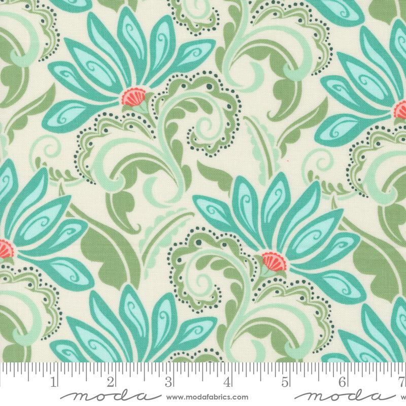 Tango Valencia Cream Sea - Quilt Fabric