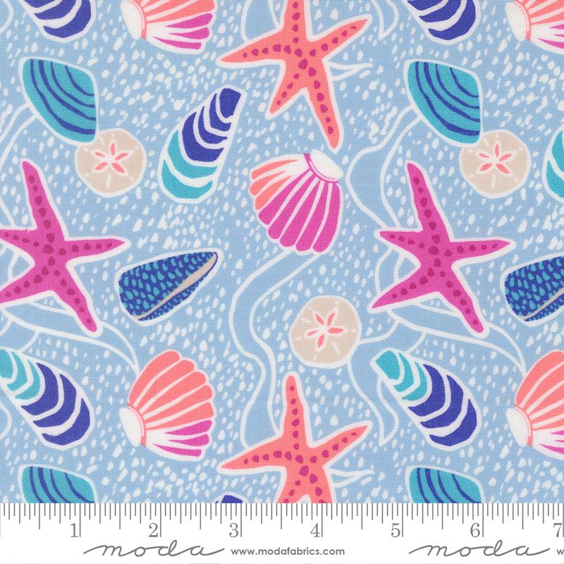 Reef Sea Shells Marlin - Quilt Fabric