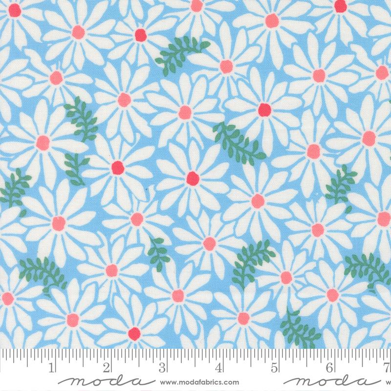 Reef Bloom Sky - Quilt Fabric