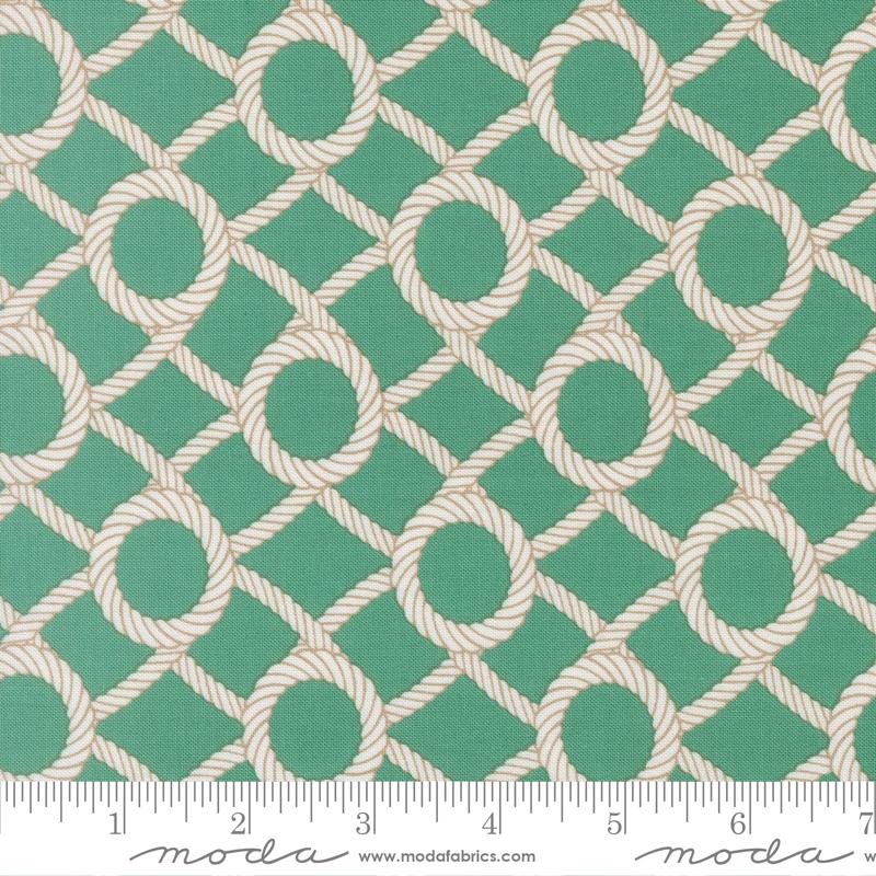 Reef Rope Net Seaweed - Quilt Fabric