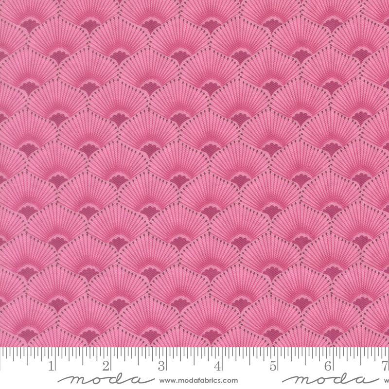 Floriori Mimosa Viola - Quilt Fabric, zoomed in. Select this picture to zoom back out.