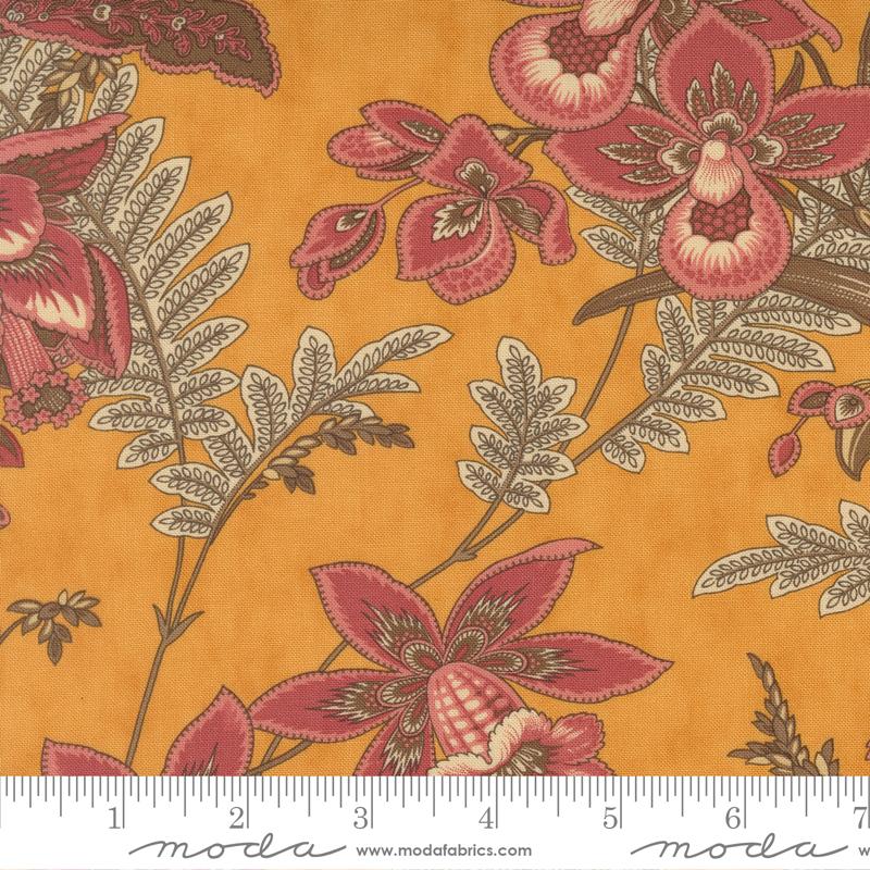 Wild Orchid Flower Lady Slipper - Quilt Fabric