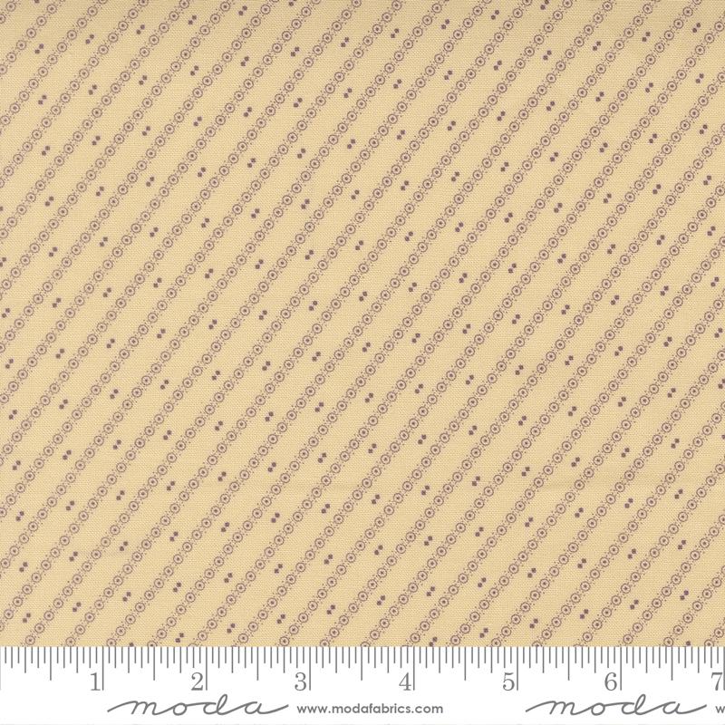 Wild Orchid Stripes Moth Vanilla Bean - Quilt Fabric