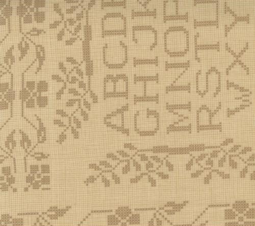 Threads That Bind Parchment 1 - Quilt Fabric, zoomed in. Select this picture to zoom back out.