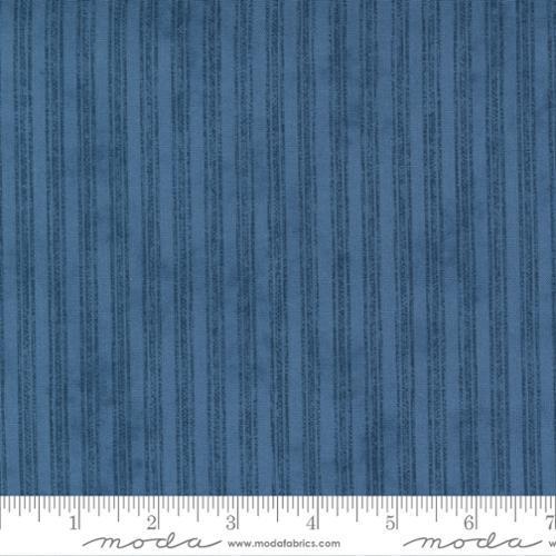 Threads That Bind Indigo - Beach House Ticking - Yardage, zoomed in. Select this picture to zoom back out.