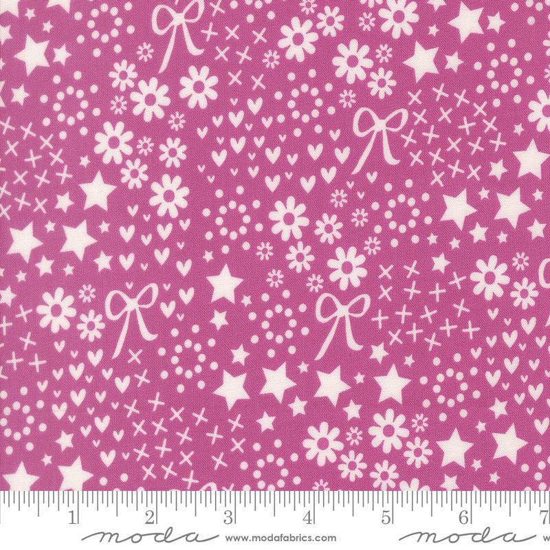 Makers Delight Novelty Violet - Quilt Fabric, zoomed in. Select this picture to zoom back out.
