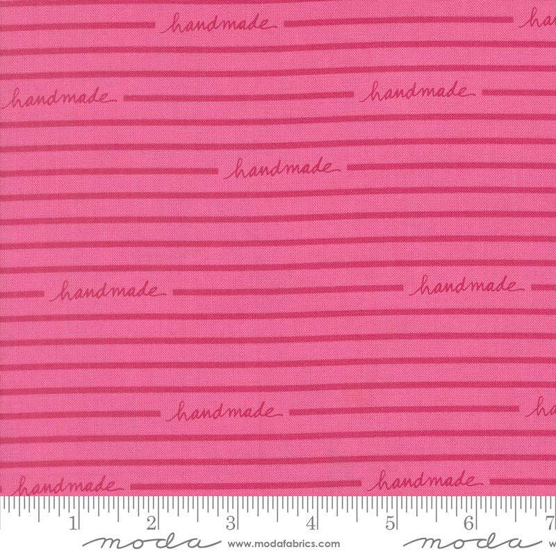 Makers Delight Handmade Peony - Quilt Fabric, zoomed in. Select this picture to zoom back out.