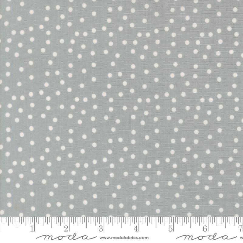 Makers Delight Dots Platinum - Quilt Fabric, zoomed in. Select this picture to zoom back out.
