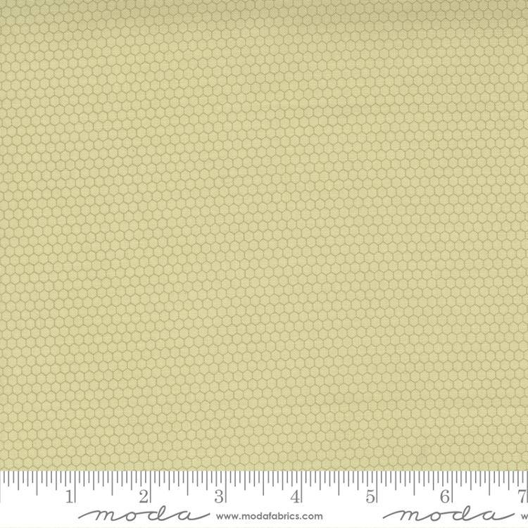 Buttercup Slate Sprig - Honeycomb Dots - Quilt Fabric