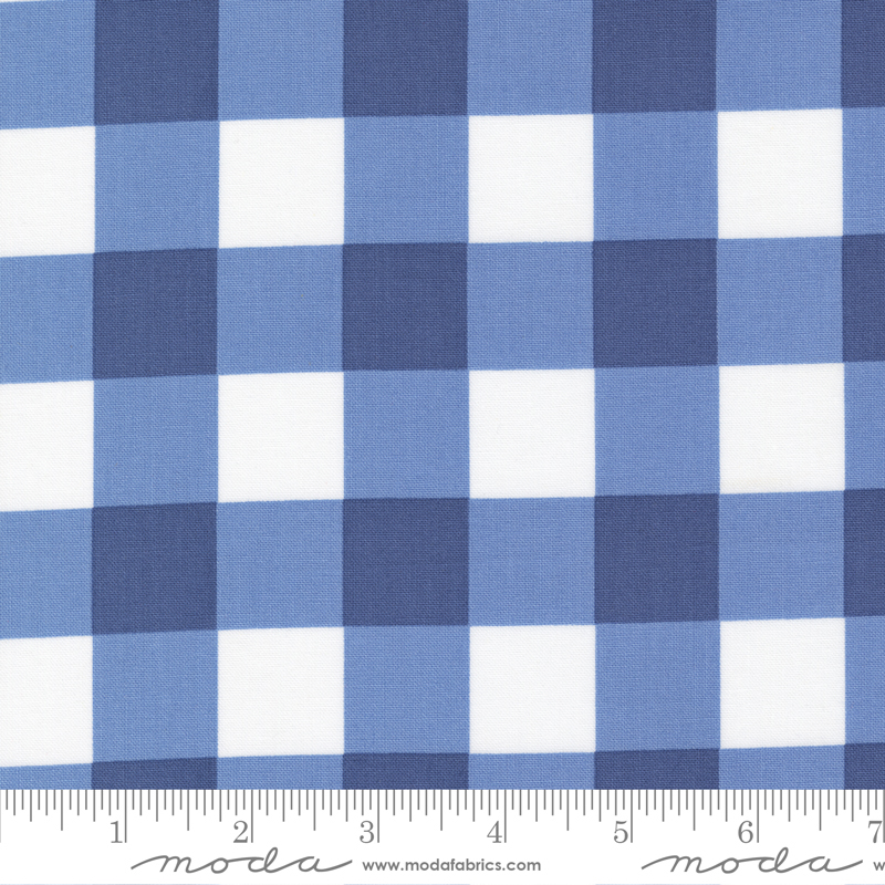 Sunwashed Midnight - Check - Quilt Fabric