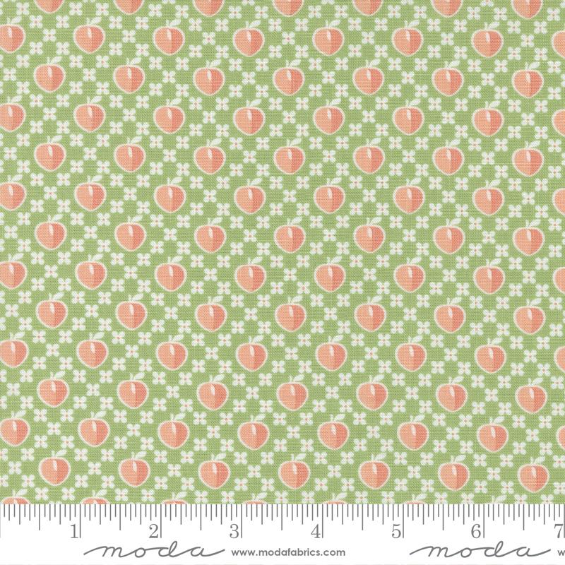 Peachy Keen Fern - Peaches Novelty Peaches - Quilt Fabric