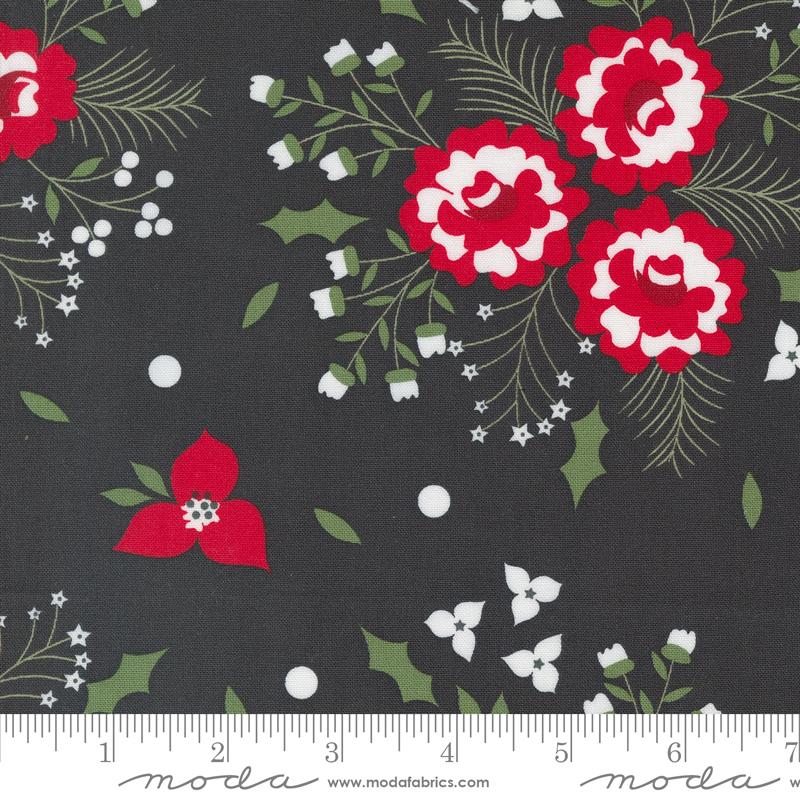 Starberry Floral - Charcoal - Quilt Fabric