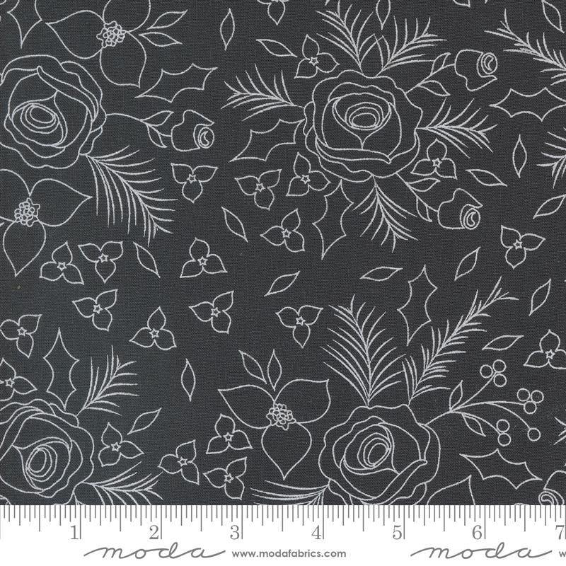 Starberry Sketch - Charcoal - Quilt Fabric