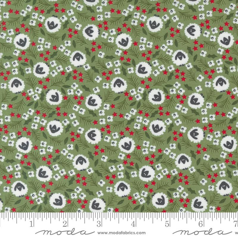 Starberry Sheep - Green - Quilt Fabric