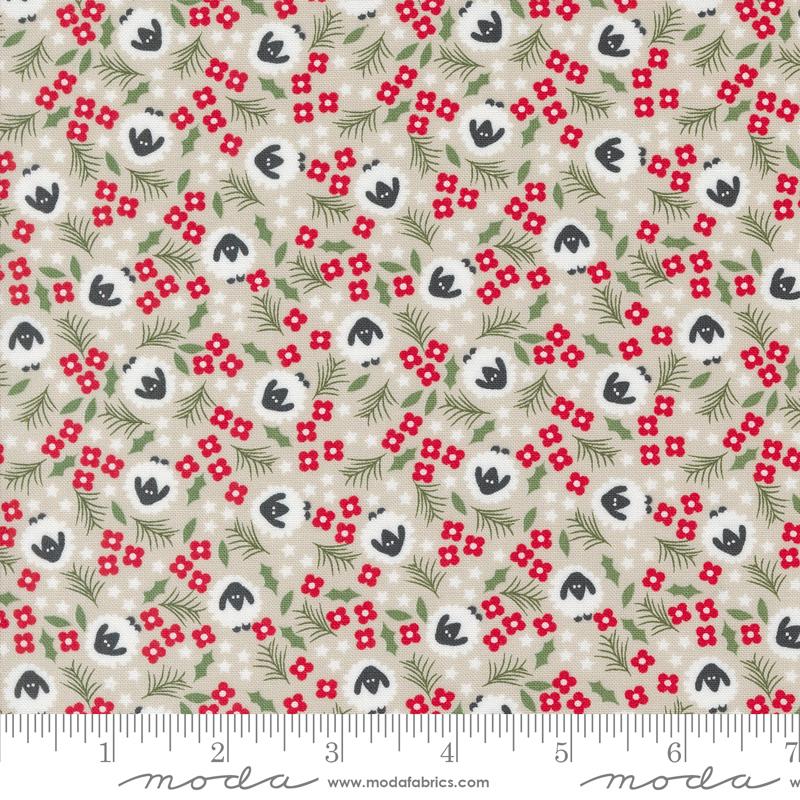 Starberry Sheep - Stone - Quilt Fabric
