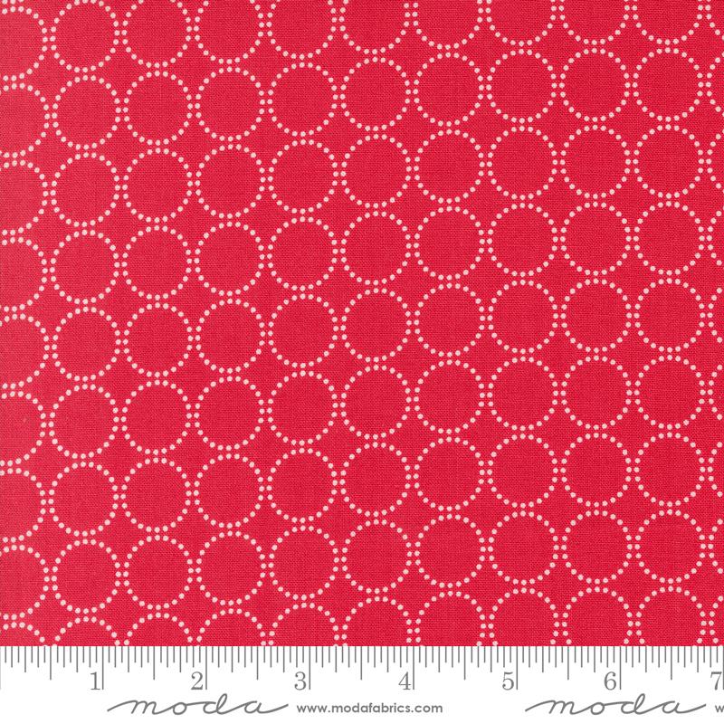Coriander Colors Circles - Red - Quilt Fabric