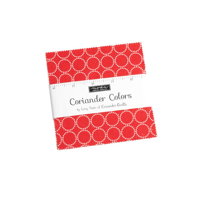Coriander Colors - Charm Pack, zoomed in. Select this picture to zoom back out.
