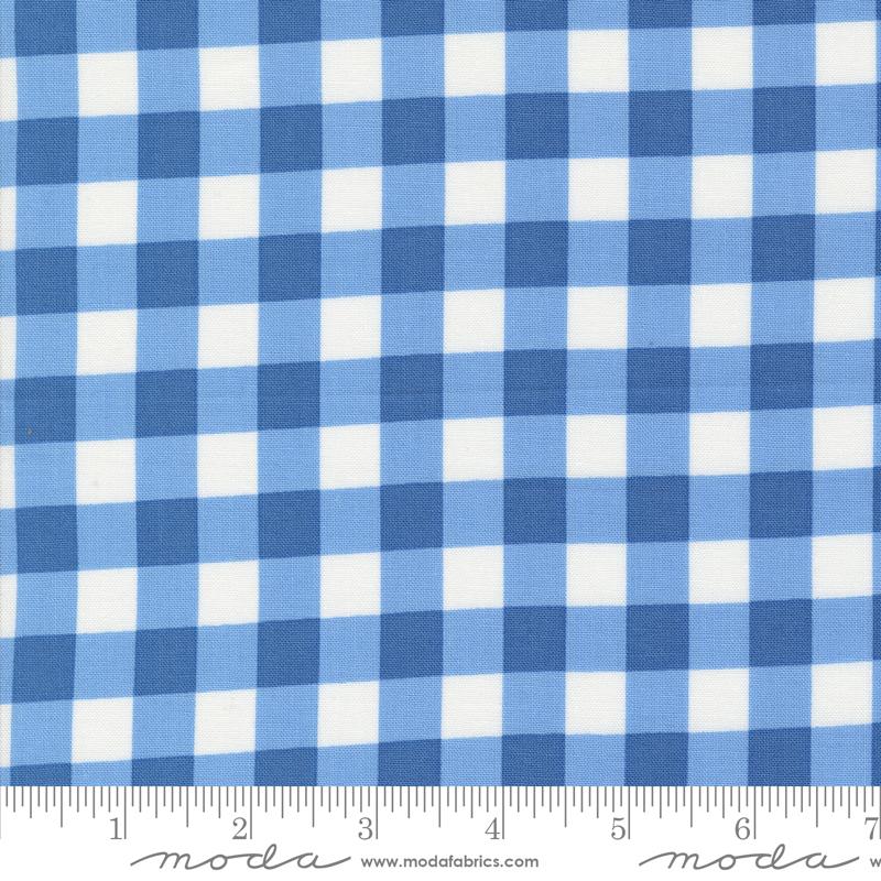 Coriander Colors Gingham - Blue - Quilt Fabric