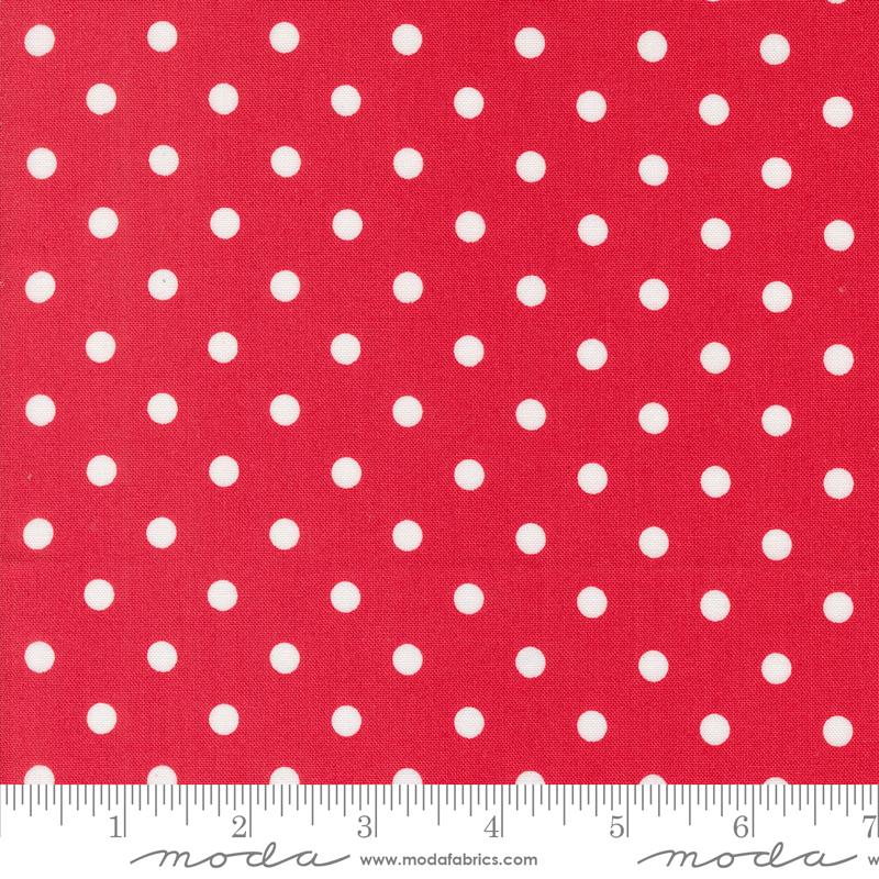 Coriander Colors Dots - Red - Quilt Fabric