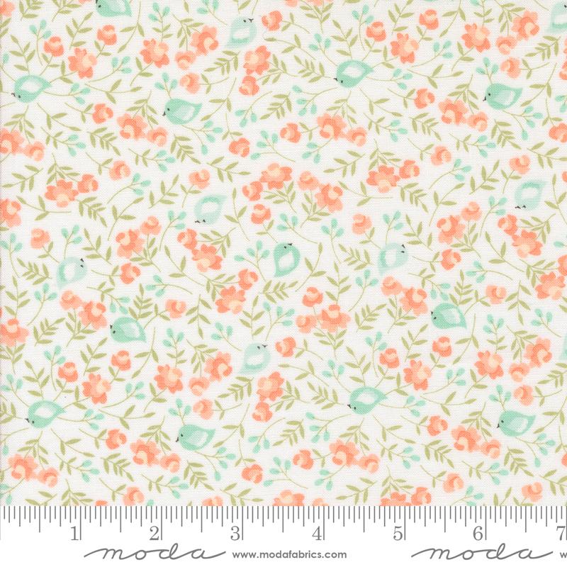 Abloom Birds - Cloud - Quilt Fabric