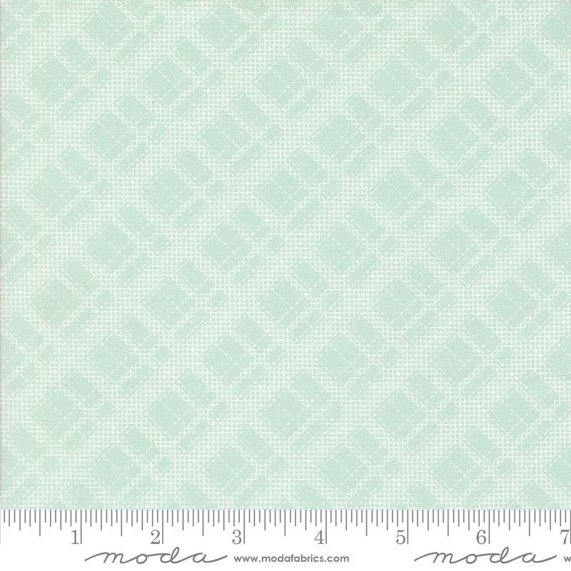 Abloom Plaid - Robins Egg - Quilt Fabric