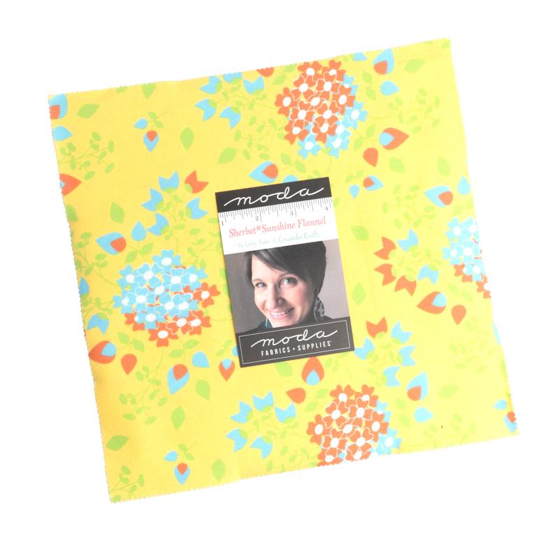 Sherbet Sunshine Flannel - Layer Cake