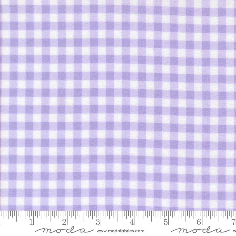 Sherbet Sunshine Flannel Gingham Lavender - Quilt Fabric