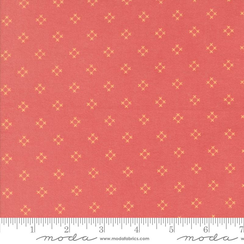Sherbet Sunshine Flannel Diamond Strawberry - Quilt Fabric