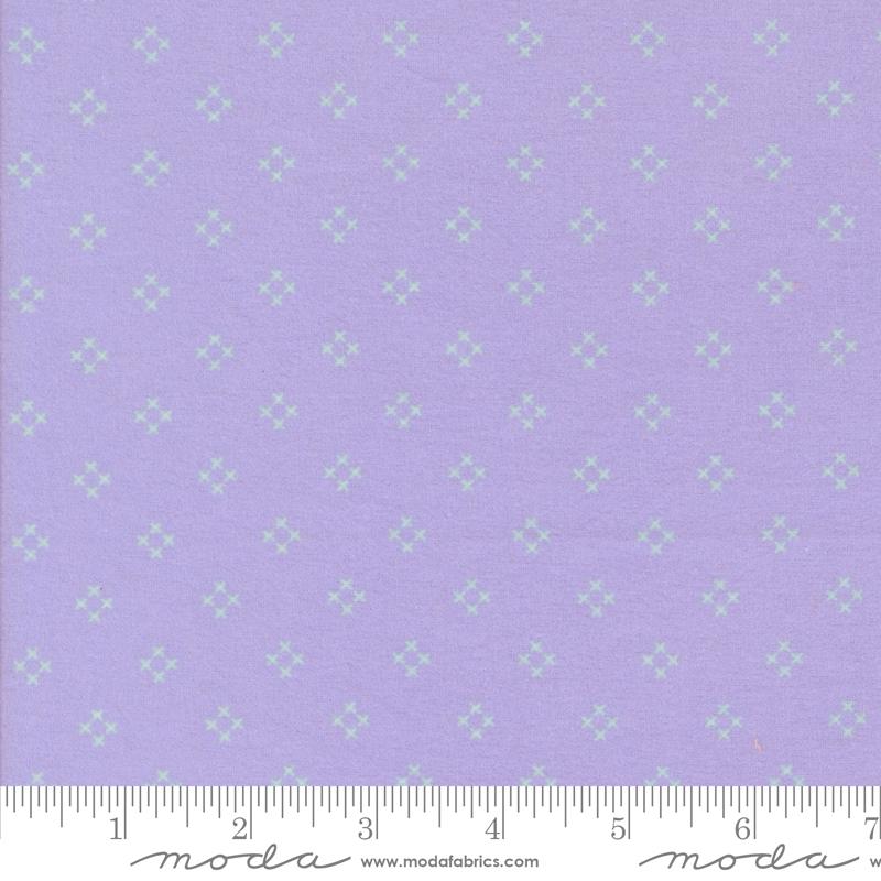 Sherbet Sunshine Flannel Diamonds Wisteria - Quilt Fabric