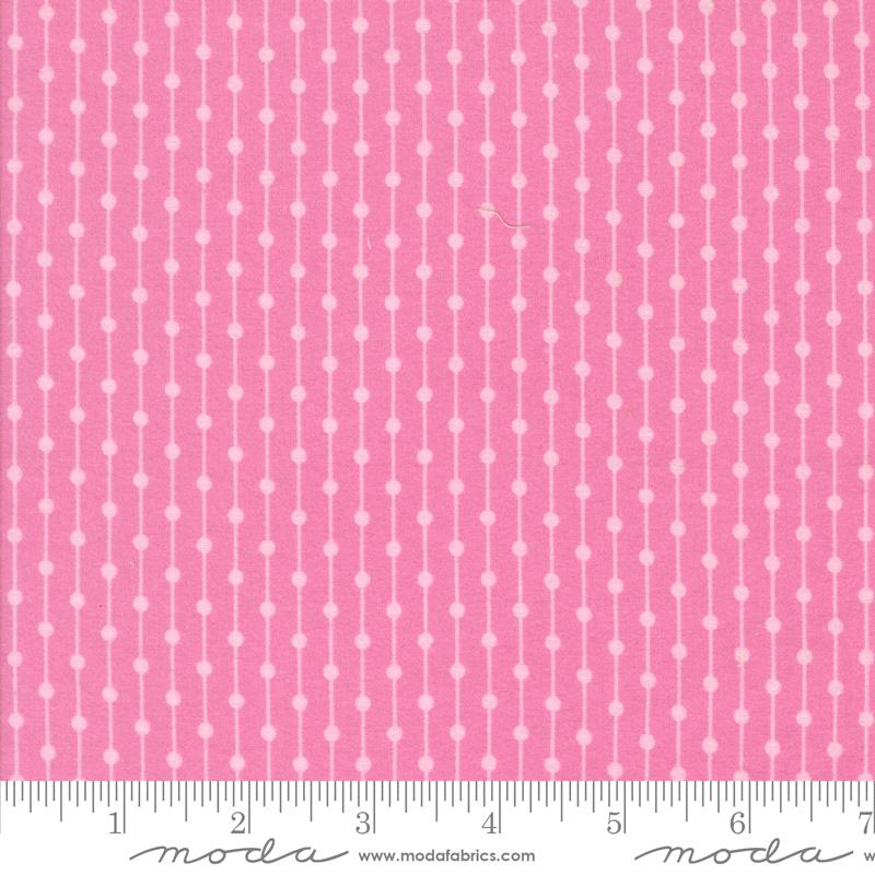 Sherbet Sunshine Flannel Stripe Petal Pink - Quilt Fabric
