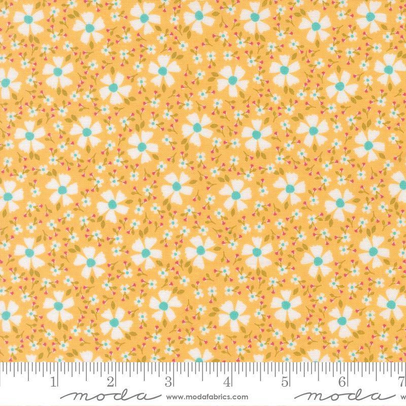 In The Garden Blossom Goldenrod - Quilt Fabric