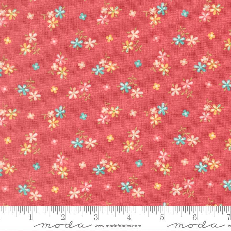 In The Garden Floral Strawberry - Quilt Fabric