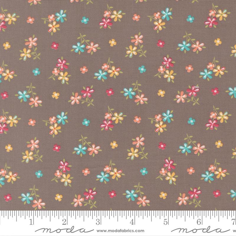 In The Garden Floral Slate - Quilt Fabric