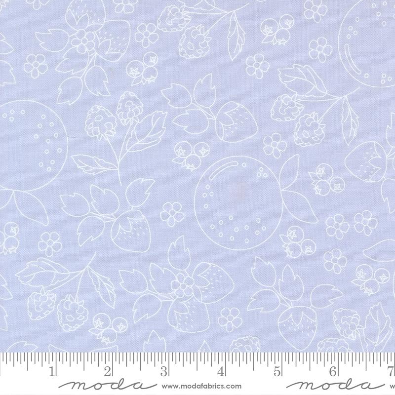 Fruit Salad Light Blue - Quilt Fabric