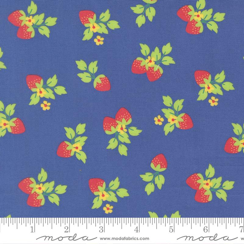 Fruit Salad Berry Cobalt - Quilt Fabric