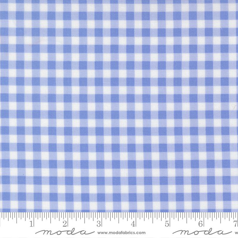 Fruit Salad Gingham Light Blue - Quilt Fabric