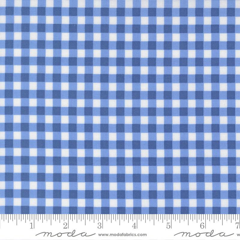 Fruit Salad Gingham Cobalt - Quilt Fabric